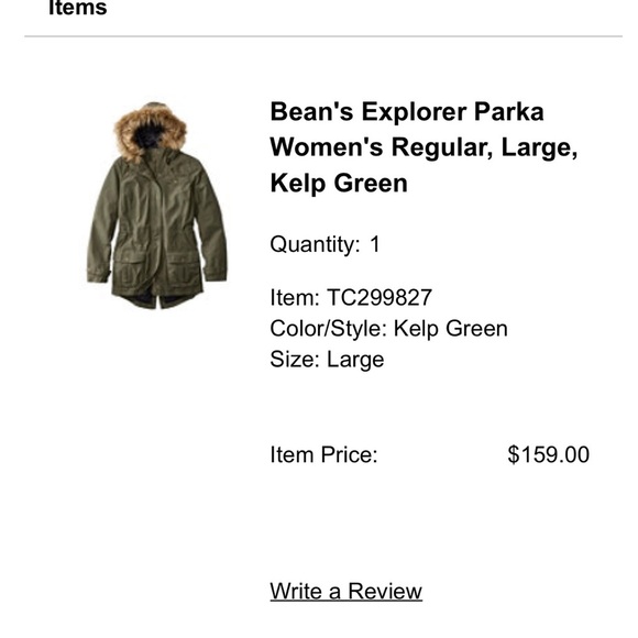 LLBean Explore Parka Large. - Picture 10 of 10